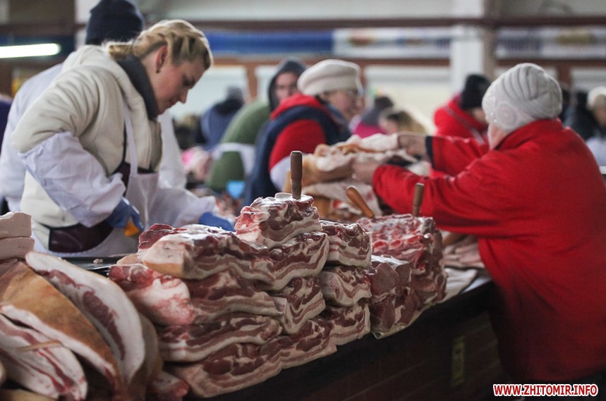 Ціни на мясо овочі фрукти в Житомирі на рику