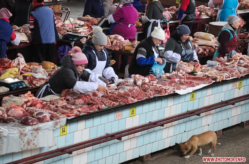 Ціни на мясо овочі фрукти в Житомирі на рику